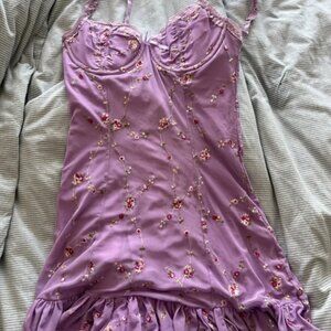 Sugar Thrillz Purple/lilac mini dress size l